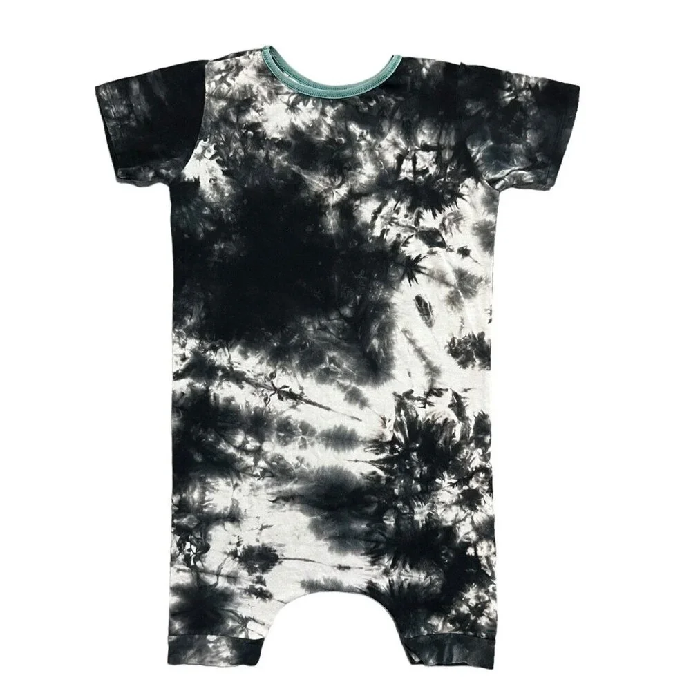 Rags 3/4T Tie Dye Geostar Shortie Romper